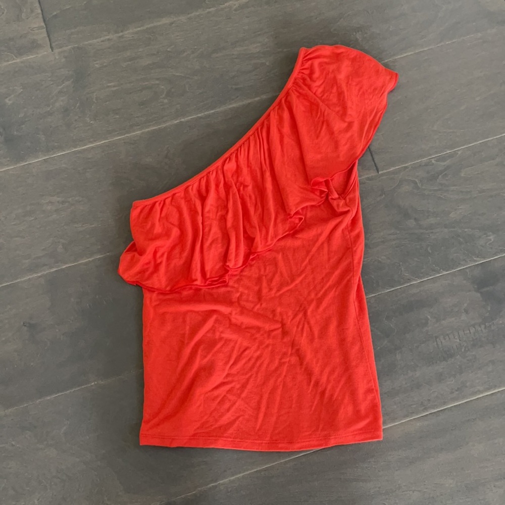 Guess One Shoulder Ruffle Top - XS - Picture 3 of 3